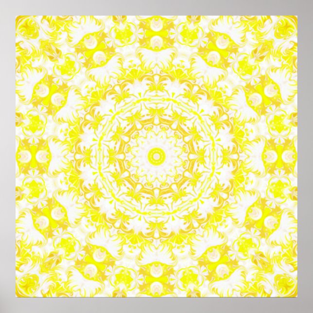 Lemon Meringue Kaleidoscope Poster (Framsidan)