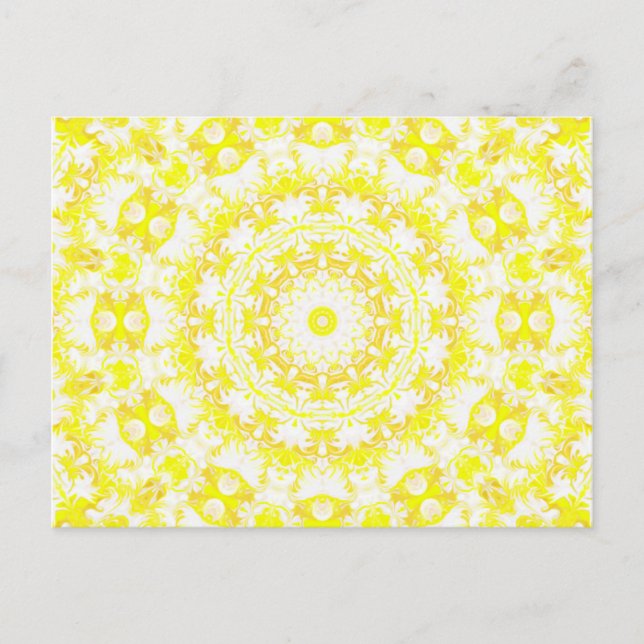 Lemon Meringue Kaleidoscope Vykort (Framsida)