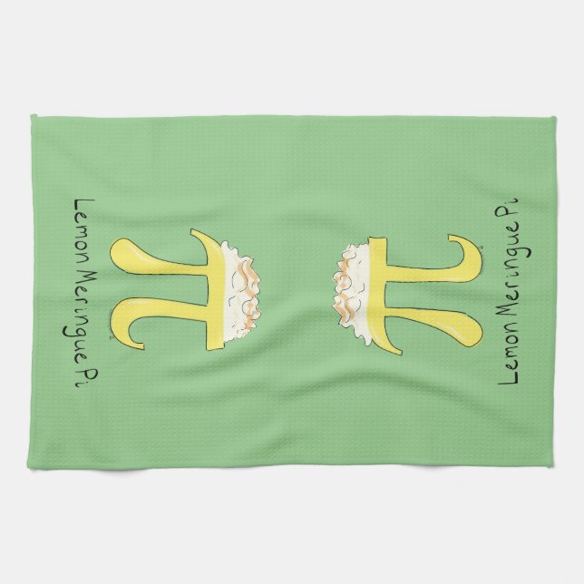 Lemon Meringue Pi Cute Math Kitchen Towel Kökshandduk (Horisontell)