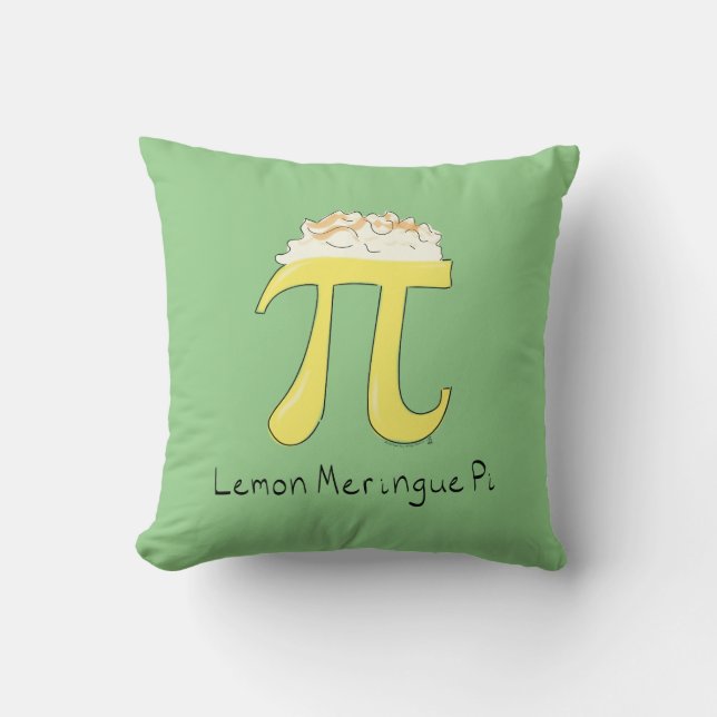 Lemon Meringue Pi Cute Math Pi Day Pillow Kudde (Framsida)