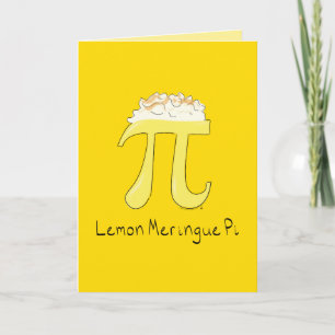 Lemon Meringue Pi-hälsningskort Kort