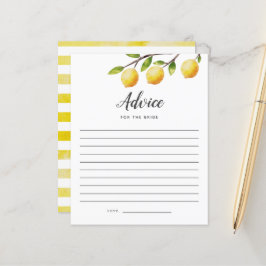 Lemon Möhippa Advice för Bride Card