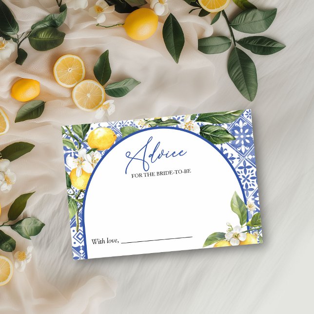 Lemon Möhippa Advice for Bride Card Inbjudningar (Skapare uppladdad)