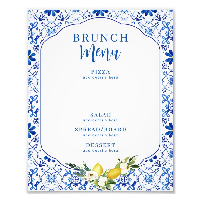 Lemon-Möhippa för vit Gult Fototryck (Framsidan)