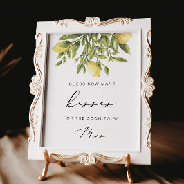 Lemon Möhippa gissa kysssignalen Poster