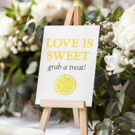 Lemon Möhippa Kärlek är Sweet Sign Poster