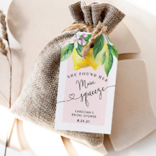 Lemon möhippa tack märkre presentetikett