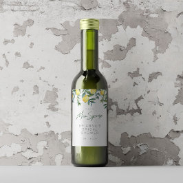 Lemon Möhippa Vin, huvudklämma Vinetikett