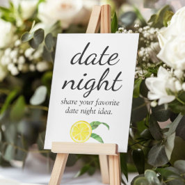 Lemon-Möhippans natttecken Poster