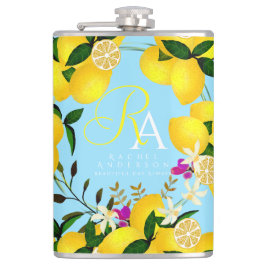 Lemon Monogram Blue Fickplunta