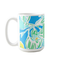 Lemon Monogram Preppy Coffee Mugg