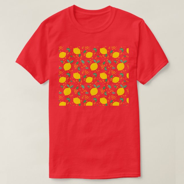 Lemon Mönster 1 T Shirt (Design framsida)