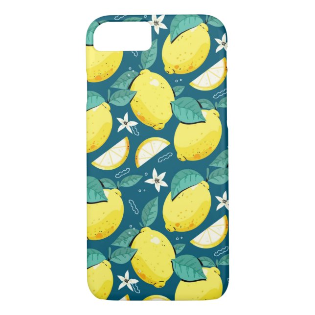 Lemon Mönster Case-Mate iPhone Skal (Baksida)