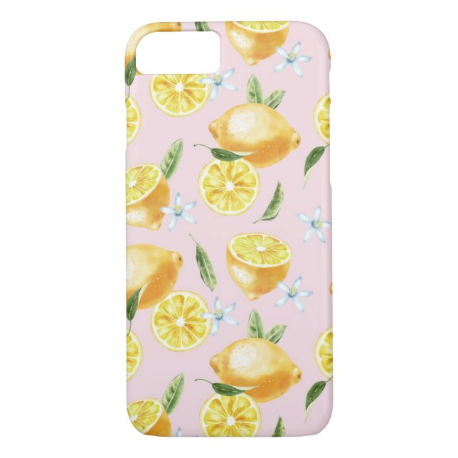 Lemon Mönster Case-Mate iPhone Skal (Baksida)
