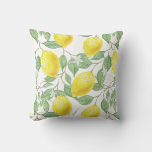 Lemon mönster dekorativ kudde