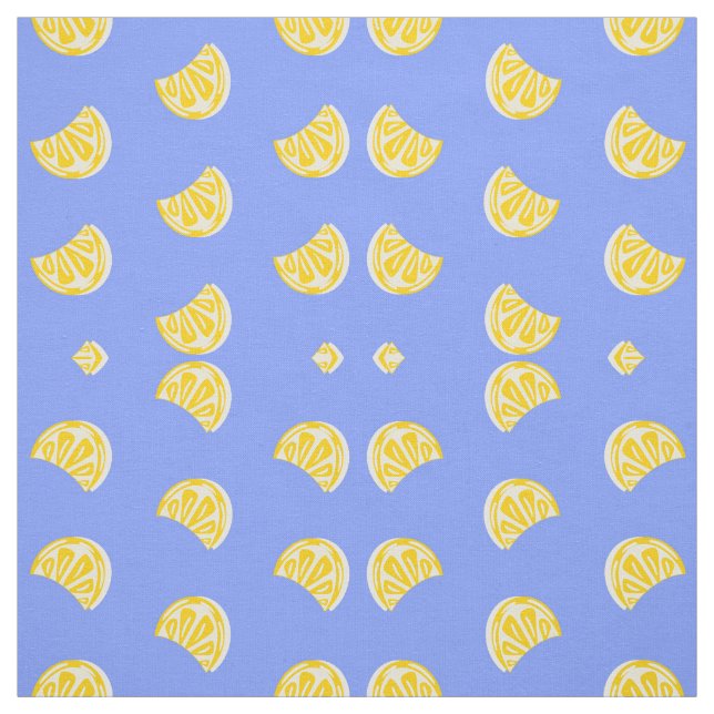 Lemon Mönster Fabric Tyg (Provkarta)