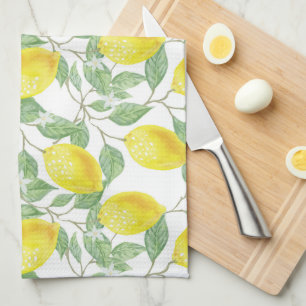 Lemon Mönster   Kökshandduk