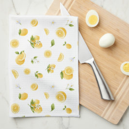 Lemon Mönster Kökshandduk