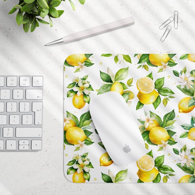 Lemon Mönster, Lemon Flowers, Löv, Citrus Musmatta (Skapare uppladdad)