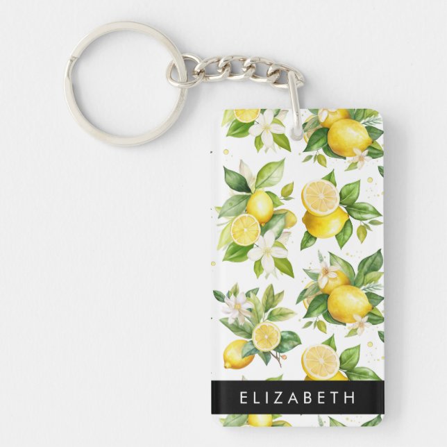 Lemon Mönster, Lemon Flowers, Löv, ditt namn (Framsidan)
