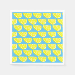 Lemon Mönster Papper Plate Pappersservett