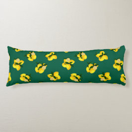 Lemon Mörk grönt Kroppskudde