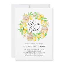 Lemon Muffinss andedräkt Det är en flicka Babyskor