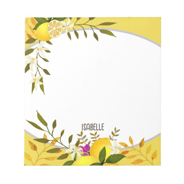 Lemon Mustard Anteckningsblock (Framsida)