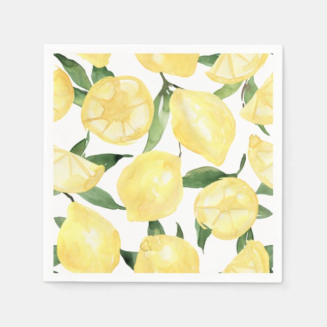 Lemon Napkins Main Squeeze Möhippa Pappersservett (Framsidan)