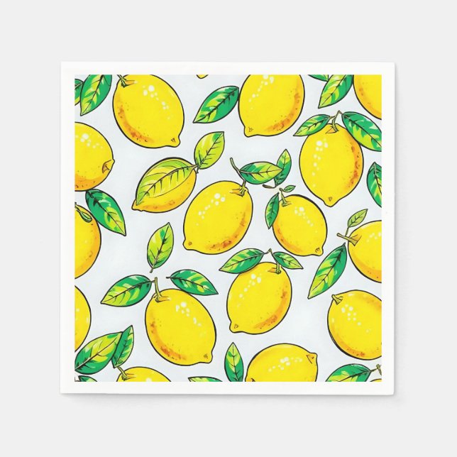 lemon napkins pappersservett (Framsidan)