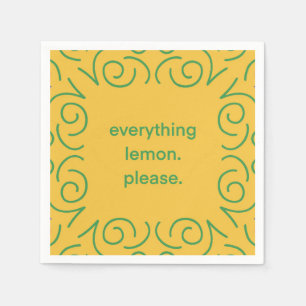Lemon Napkins Pappersservett