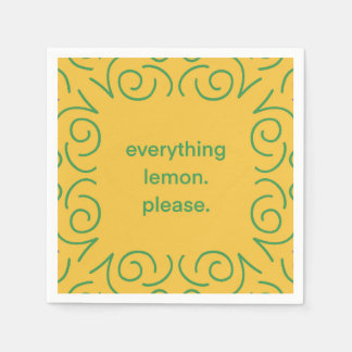 Lemon Napkins Pappersservett