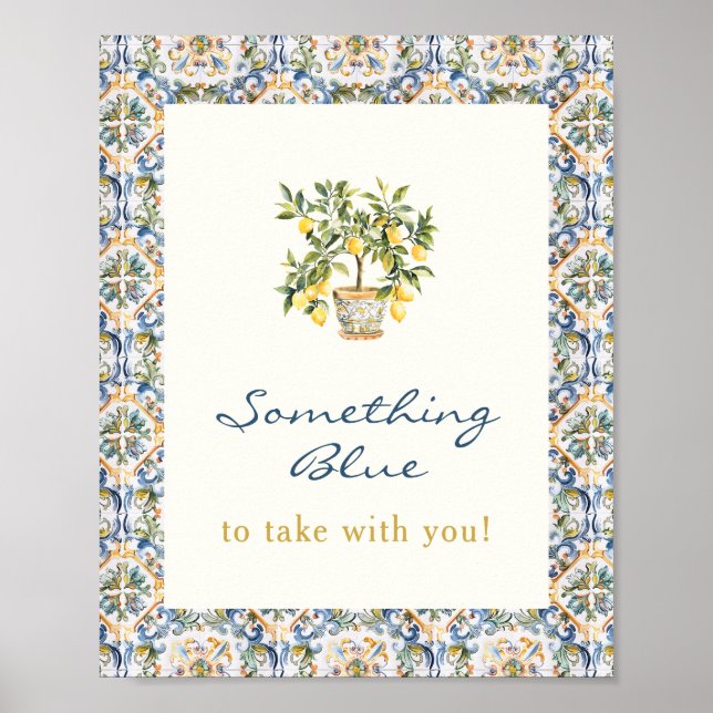 Lemon Nåt blått Poster (Framsidan)