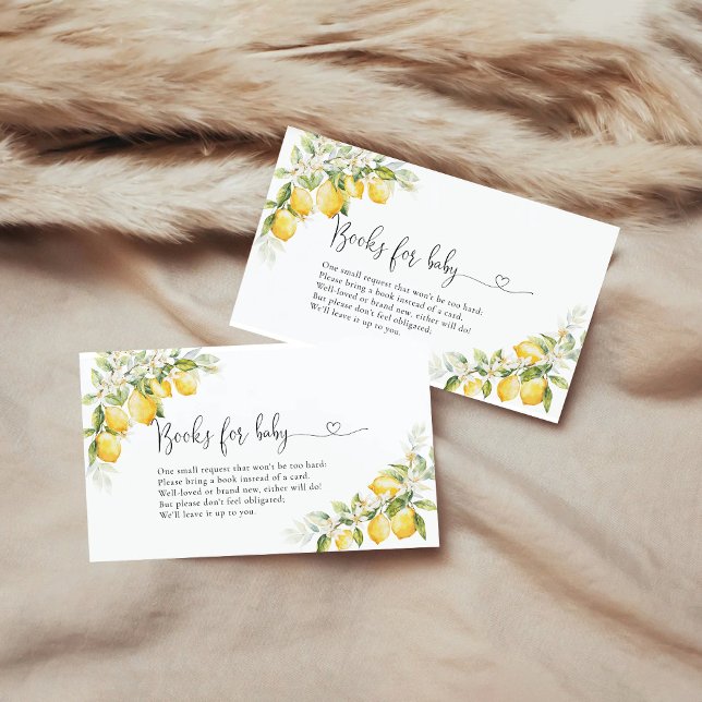 Lemon och Grey Bokar för Baby-hölje Tilläggskort (Skapare uppladdad)