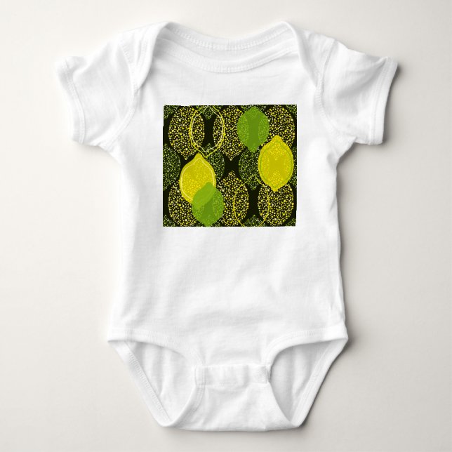Lemon och kalk, sömlös mönster. t shirt (Framsida)
