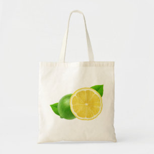 Lemon och kalk tygkasse