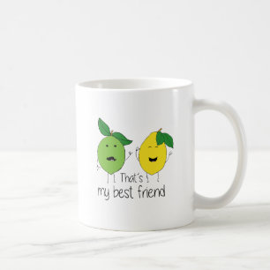 Lemon och Lime Best Friends BFF Lemon Art Besties Kaffemugg