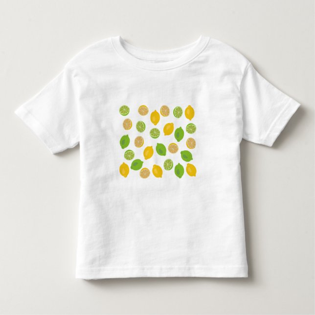 Lemon och Lime Mönster T Shirt (Framsida)