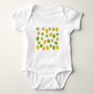 Lemon och Lime Mönster T Shirt