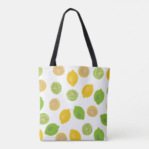 Lemon och Lime Mönster Tygkasse