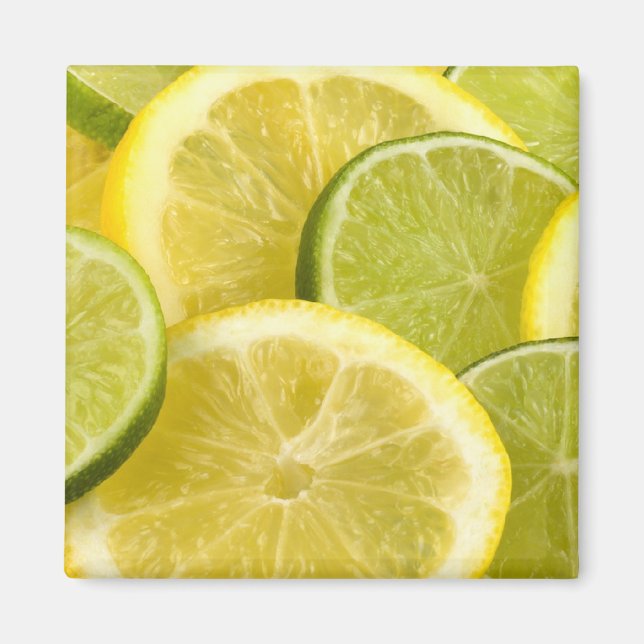 Lemon- och Lime-segment Magnet (Framsidan)