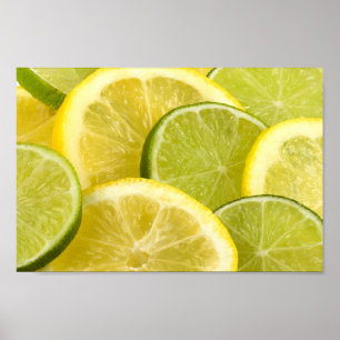 Lemon- och Lime-segment Poster