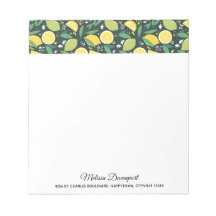 Lemon och Limes Fruit Mönster i Grönt och Gult