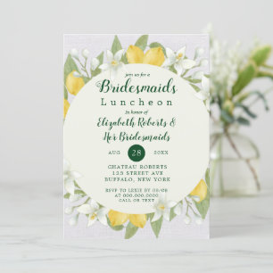 Lemon och Linen Watercolor Bridesmaids Luncheon