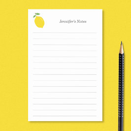 Lemon och Linjer Post-it Block