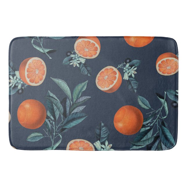 Lemon och Löv Mönster VI Badrumsmatta (Framsidan)