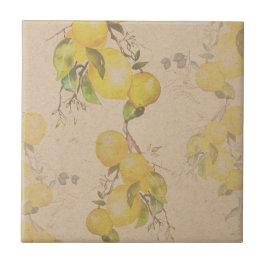 Lemon och Olive Ceramic Tile Kakelplatta
