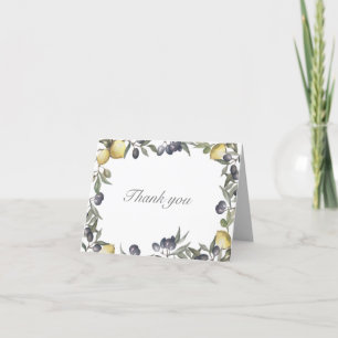 Lemon & Olife Tack Kort
