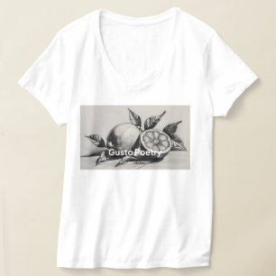 Lemon & Orange Gusto Poetry T Shirt