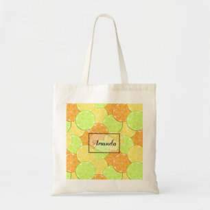 Lemon orange lime frukt delar personlig frukt tygkasse